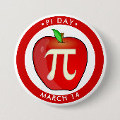 Apple Pi Day Pup Button (Vorderseite)
