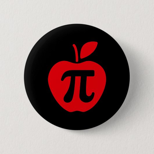 Apple Pi Day Shirt Button (Vorderseite)