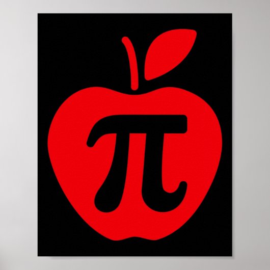Apple Pi Day Shirt Poster (Vorne)