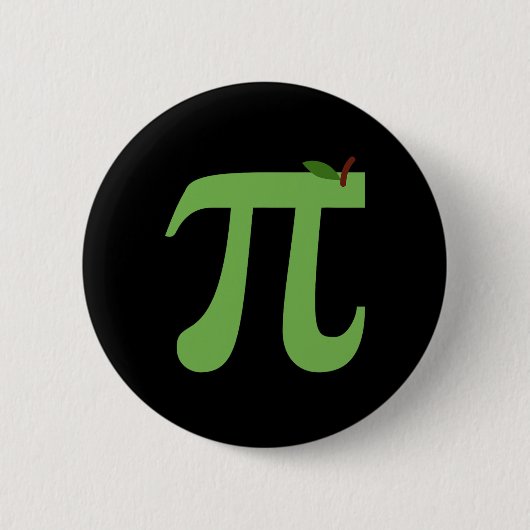 Apple Pi Funny Math Pi Day Pie Joke für Mathe Lieb Button (Vorderseite)