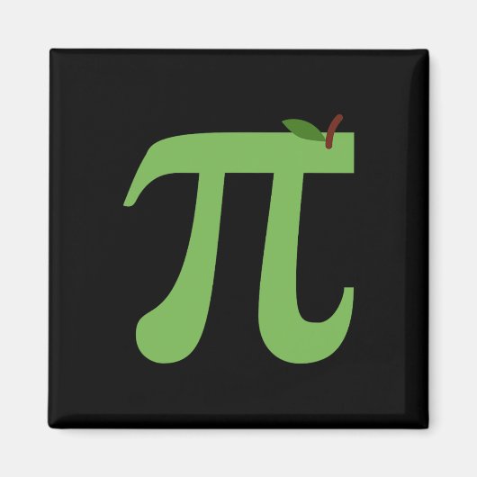 Apple Pi Funny Math Pi Day Pie Joke für Mathe Lieb Magnet (Vorne)