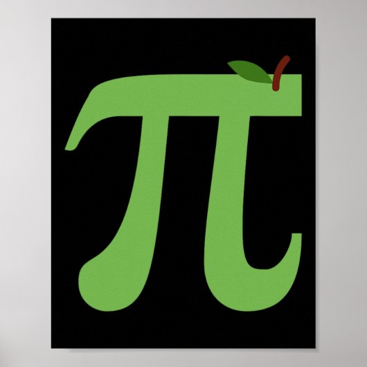 Apple Pi Funny Math Pi Day Pie Joke für Mathe Lieb Poster (Vorne)