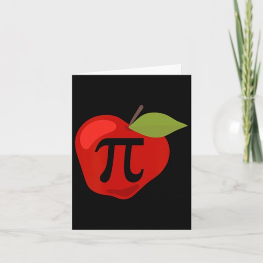 Apple Pi Funny Mathematiker Erntedank Pie Day G Karte (Vorderseite)