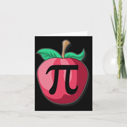 Apple Pi Funny Mathematiker Erntedank Pie Day G Karte (Vorderseite)