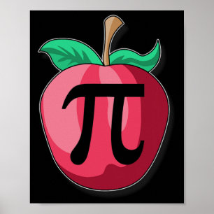 Apple Pi Funny Mathematiker Erntedank Pie Day G Poster