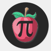 Apple Pi Funny Mathematiker Erntedank Pie Day G Runder Aufkleber (Vorderseite)