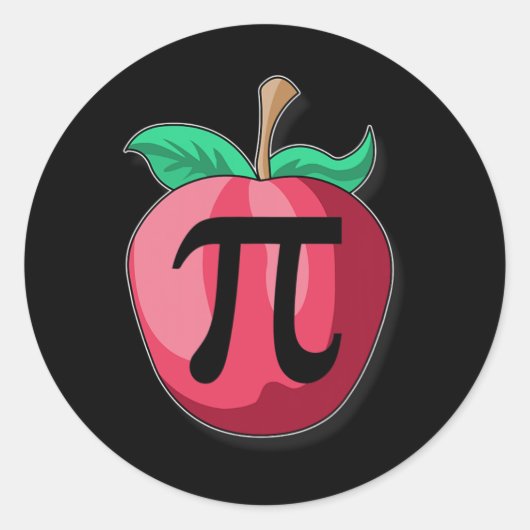 Apple Pi Funny Mathematiker Erntedank Pie Day G Runder Aufkleber (Vorderseite)