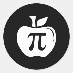 Apple Pi (Kuchen) Pi Day Math Weihnachten Runder Aufkleber