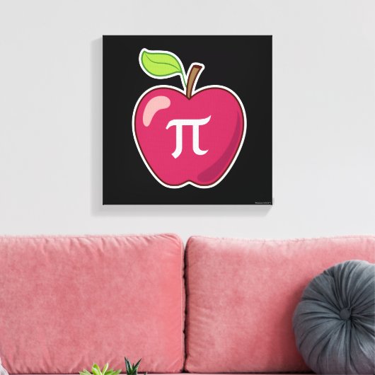 Apple Pi Leinwanddruck (Insitu (Wohnzimmer))