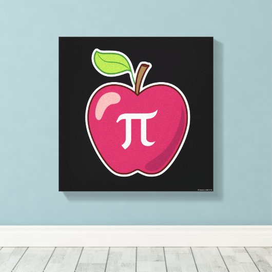 Apple Pi Leinwanddruck (Insitu (Holzboden))