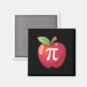 Apple Pi - Math Lovers' Mathematiklehrer Pi Day Magnet (Vorderseite/Rückseite)