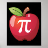 Apple Pi - Math Lovers' Mathematiklehrer Pi Day Poster (Vorne)