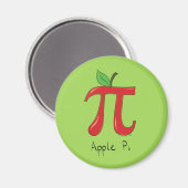Apple Pi Niedlich Mah Pi Day Magnet (Vorderseite/Rückseite)