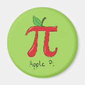 Apple Pi Niedlich Mah Pi Day Magnet (Vorne)