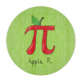 Apple Pi Niedlich Mathe Pi Day Pie Cutting Board Schneidebrett (Vorderseite)