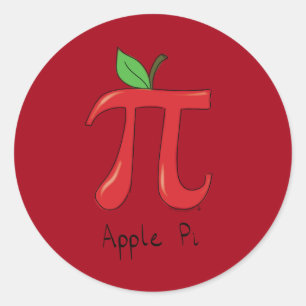 Apple Pi Niedlich Mathematik Pi Day Stickers