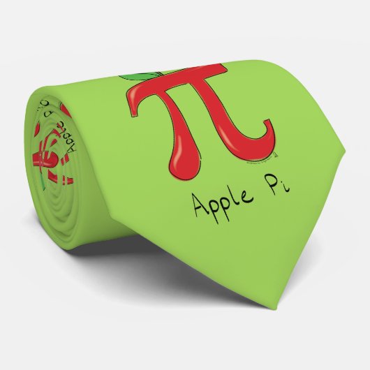 Apple Pi Niedlich Mathematiklehrer Pi Day Krawatte (Gerollt)