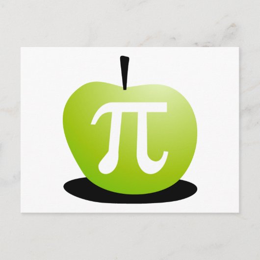 Apple Pi Postkarte (Vorderseite)