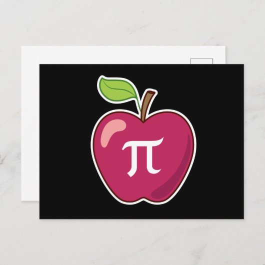 Apple Pi Postkarte (Vorne/Hinten)