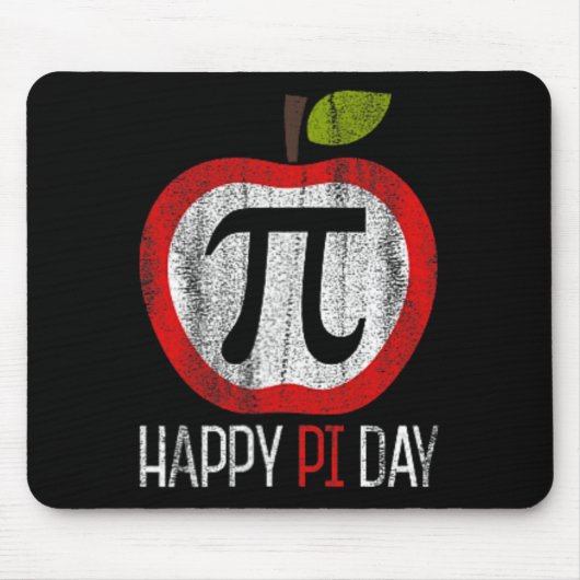 Apple Pi Shirt Math Mousepad (Vorne)