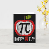 Apple Pi-Shirt Mathe Karte (Gelbe Blume)