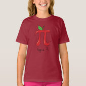 Apple Pi Symbol Math Lehrer T-Shirt (Vorderseite)