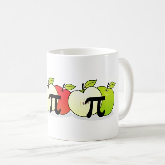 Apple Pi Tasse (Tricolor) Mathematiklehrer (VorderseiteRechts)