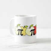 Apple Pi Tasse (Tricolor) Mathematiklehrer (Vorderseite Links)