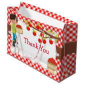 Apple picking African American Birthday Party Große Geschenktüte (Vorderseite Schrägansicht)