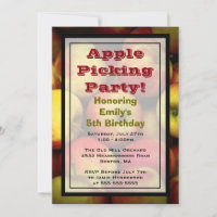 Apple Picking Birthday Party