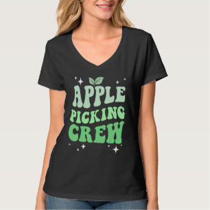Apple Picking Crew Green Apple Ernte Jahreszeit Fa T-Shirt