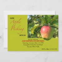 Apple Picking Einladung