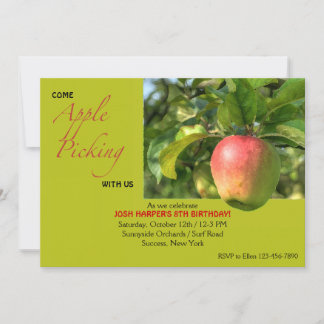 Apple Picking Einladung