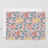 Apple picking Girl Pink Foto Geburtstag Einladung (Rückseite)