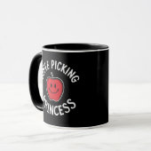 Apple Picking Princess Apple Fruit Day Fall Tasse (Vorderseite Links)
