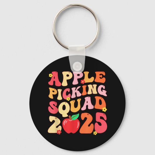 Apple Picking Squad 2025 Herbst Bauer Apple Orchar Schlüsselanhänger (Vorderseite)