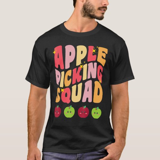 Apple Picking Squad Fall Herbst Orchard Match F T-Shirt (Vorderseite)