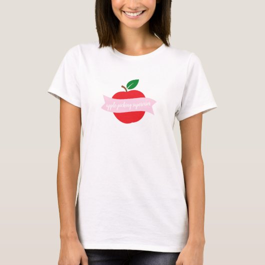 Apple Picking Supervisor Girls Birthday Parents T-Shirt (Vorderseite)
