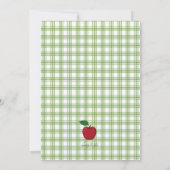 Apple Picking Time Foto Einladung (Rückseite)