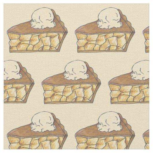 Apple Pie a la Mode Slice Backen Dessert Feinschme Stoff (Nahaufnahme)