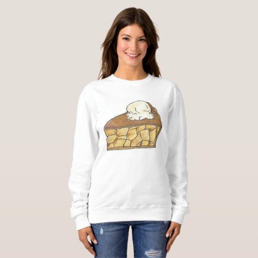 Apple Pie a la Mode Slice Dessert Sweatshirt (Vorne ganz)