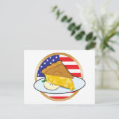 Apple Pie American Flag Postkarte (Stehend Vorderseite)