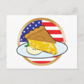 Apple Pie American Flag Postkarte (Vorderseite)