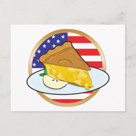 Apple Pie American Flag Postkarte (Vorderseite)