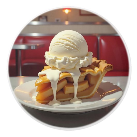 Apple Pie and Vanilla Ice Cream at Diner Keramikknauf (Vorderseite)