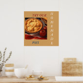 APPLE PIE ART POSTER MENÜ (Küche)