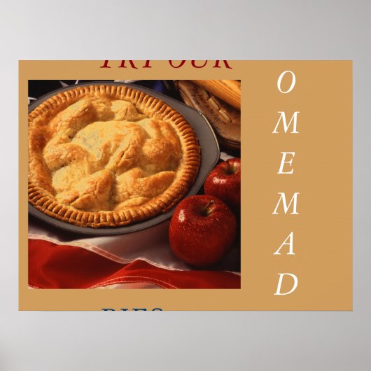 APPLE PIE ART POSTER MENÜ (Vorne)