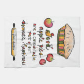 Apple Pie Backen Jane Austen Zitat Geschirrtuch (Horizontal)