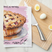 Apple Pie Backrezeptur Geschirrtuch (Viertel Falte)