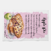 Apple Pie Backrezeptur Geschirrtuch (Horizontal)